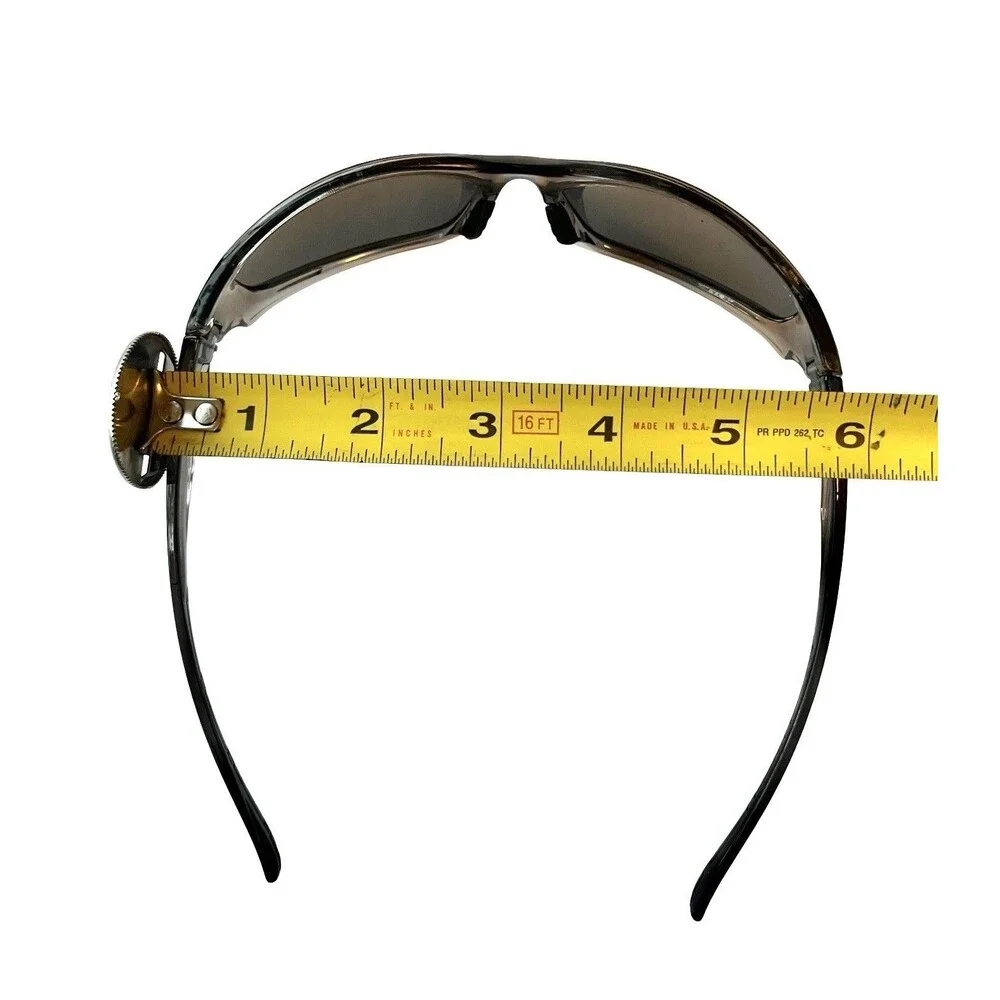 Shady Rays Wraparound Sunglasses Smoke Gray Black Sport Fishing Running Cycling